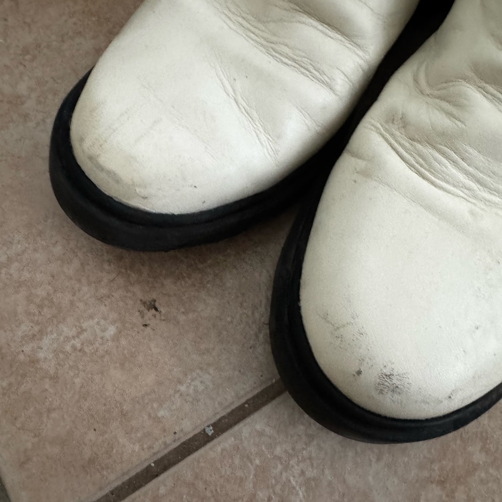 Madewell Women's White and Black Ankle Boots - Picture 2 of 5